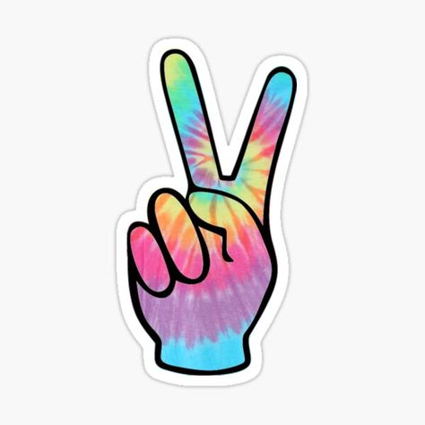 Peace Stickers | Redbubble Peace Sign Tattoos, American Girl Doll Sets, Agenda Stickers, Tie Dye Party, Birthday Cake Topper Printable, Beauty Room Decor, Sign Sticker, Seni 3d, Mario Art