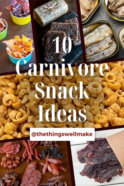 Looking for on-the-go carnivore snacks? Whether you're hiking, camping, or traveling, these top keto travel foods will keep you fueled and satisfied during your adventures. #ketovore #carnivorediet #snacks #travel Snack Recipes Sweet, Snack Ideas List, Diet Snack Ideas, Snack Recipes Easy, Carnivore Snacks, Caveman Diet Recipes, The Carnivore Diet, Caveman Diet, Meat Diet