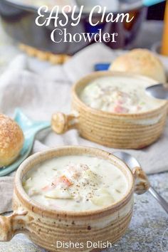 Easy Clam Chowder Recipe, Clam Chowder New England, Homemade Clam Chowder, Clam Chowder Soup, Seafood Soups, Clam Chowder Recipe, Seafood Soup Recipes, New England Clam Chowder, Winter Board