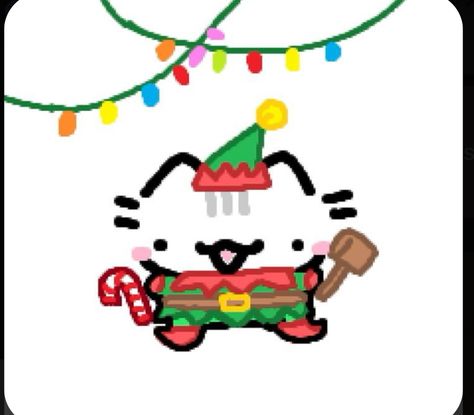 Christmas Profile Pictures, Cats Drawings, Silly Drawings, Elf Cat, Silly Cars, Elf Drawings, Silly Kitties, Whatsapp Wallpaper Cute, Cute Easy Doodles