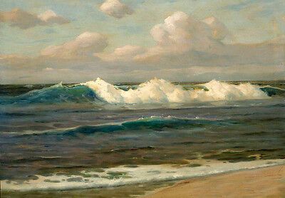 Sea Murals, Ocean Landscape Painting, Sea Scapes, Simple Oil Painting, Henri Fantin Latour, Seascapes Art, Realistic Oil Painting, Oil Painting Inspiration, Rough Seas