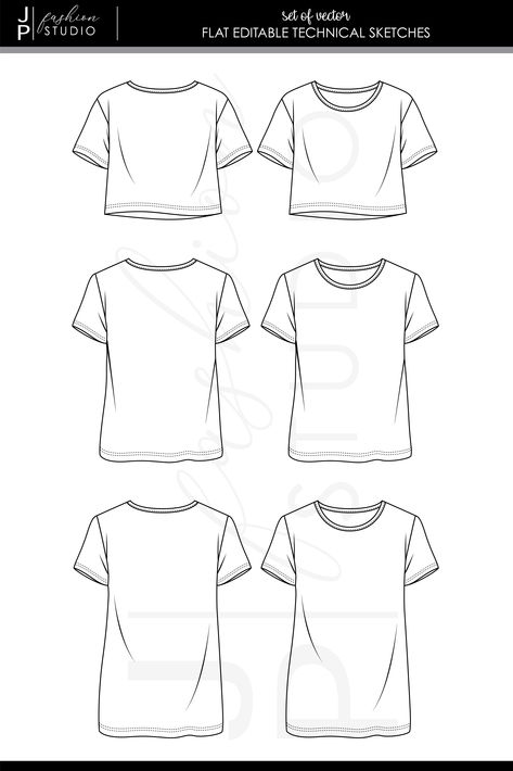 Garment Flat Sketches, Baggy T Shirt Drawing, Clothing Technical Drawing, Shirt Drawing Women, Tshirt Flat Sketch, Baggy Shirt Drawing, Tshirt Technical Drawing, T Shirt Technical Drawing, T Shirt Flat Sketch