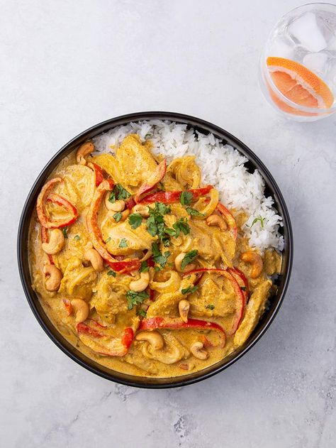 Coconut Cashew Curry, That’s Why | Vegan Recipes | Daring Foods Cashew Curry Chicken, Daring Chicken, Cashew Curry, Coconut Milk Chicken, Food Inc, Why Vegan, Coconut Curry Chicken, Cashew Chicken, Brick Lane