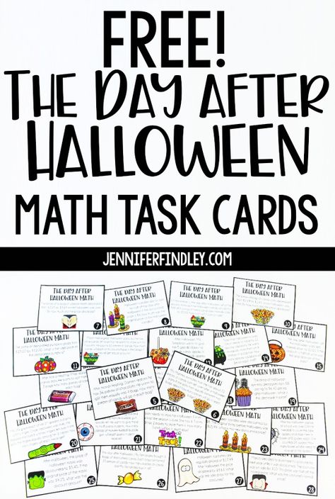 Thanksgiving Math Activities 3rd Grade, Halloween Math 4th Grade, Halloween Math Craftivity, Halloween Classroom Ideas, October Worksheets, Day After Halloween, Halloween Math Activities, Modern Teacher, Fifth Grade Math