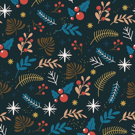 Conception de modèle de noël plat | Free Vector #Freepik #freevector #motif-noel #noel #christmas-background #fond-noel Christmas Pattern, Happy New, Adobe Illustrator, Pattern Design, Vector Free, Christmas, Pattern, Design