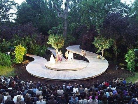 Open Air Theatre, Open Air Theater, Peisaj Urban, Outdoor Stage, Desain Lanskap, Outdoor Theater, Landscape And Urbanism, Theatre Design, Landscape Architecture Design