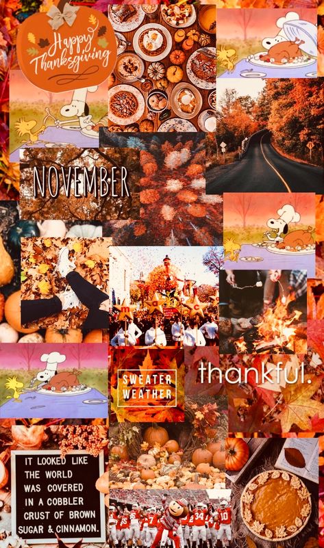 Thanksgiving And Christmas Wallpaper, Pretty Thanksgiving Wallpapers, Wallpapers For Thanksgiving, Thanksgiving Athstetic, Thanksgiven Wallpaper, Thanksgiving Aesthetic Collage, Cute Wallpapers Thanksgiving, November Asethic Wallpaper, Thanksgiving Aesthetic Wallpaper Collage