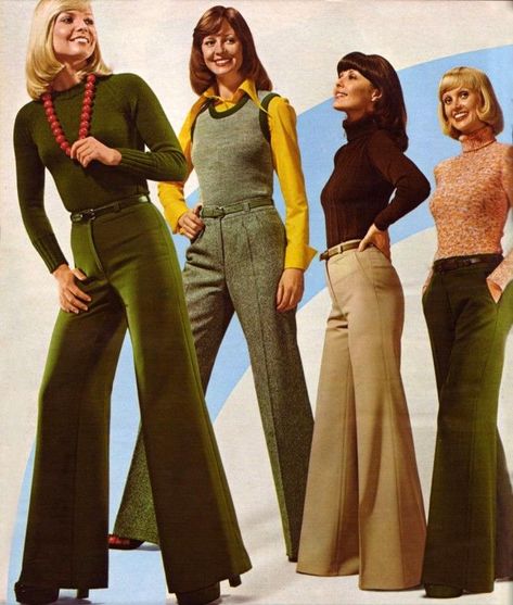 60s Bell Bottoms Outfit, 1960s 1970s Fashion, 1970s Business Fashion, 70s Fashion Ads, 70s Corporate Fashion, Real 70s Outfits, Late 70s Early 80s Fashion, 70s Pants Outfits, Real 70s Fashion