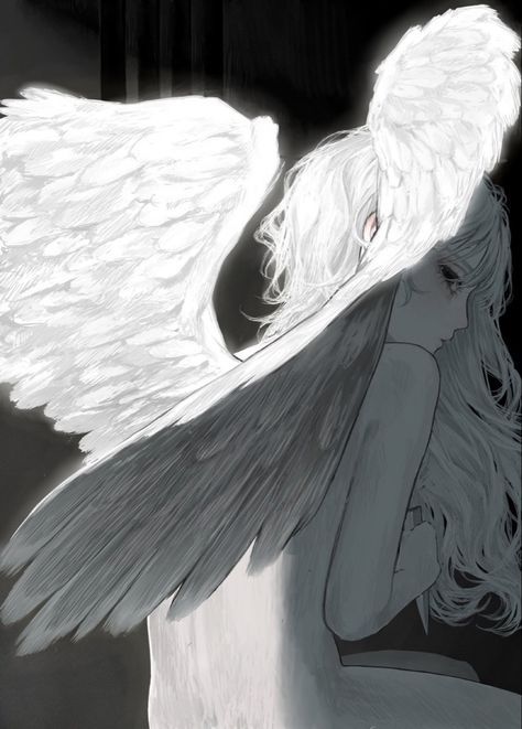 الفن الرقمي, Arte Gif, Long White Hair, Angel Drawing, Angel Aesthetic, Arte Obscura, Arte Inspo, Ethereal Art, Angel Art