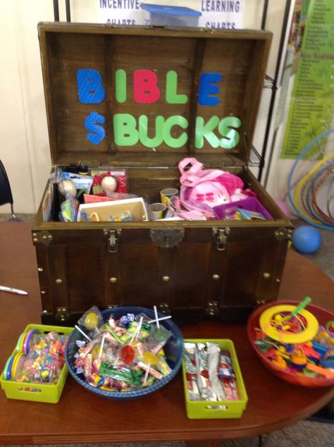 Bible School Classroom Decor, Bible School Room Decorations, Sunday School Themes Classroom, Bible Bucks Store Ideas, Sunday School Room Decor Ideas, Children Ministry Rooms Decor, Sunday School Gifts For Kids, Preschool Sunday School Classroom Decor, Sunday School Classroom Set Up