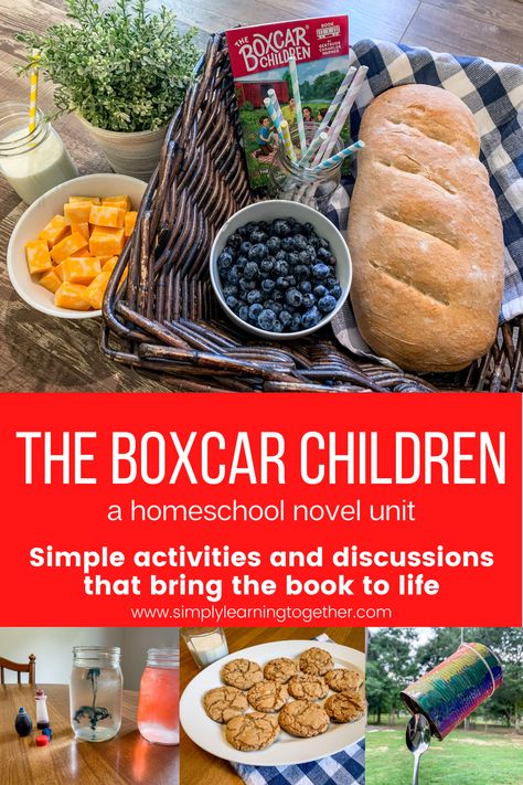 Back To Homeschool Ideas, Boxcar Children Project, Boxcar Children Activities, The Boxcar Children, Books And Activities, Unit Studies Homeschool, Boxcar Children, Charlotte Mason Homeschool, Kids Book Club