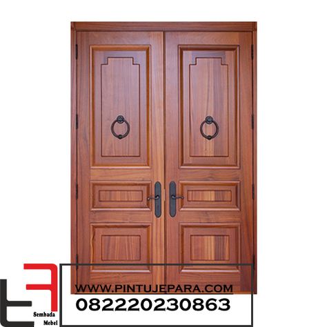 Pintu Ganda, Model Pintu, Door And Window Design, Grill Gate, Main Entrance Door Design, Main Entrance Door, Wooden Front Door Design, Wooden Main Door, Wooden Main Door Design