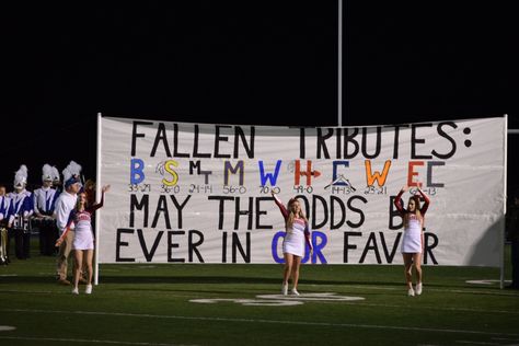 Football Run Through Banner Massie Fallen tributes Falcons playoffs high school Football Playoff Signs High School, Fnl Run Through Banners, Football Game Banners High School, Football Banners Run Through First Game, Breakaway Banners Football Diy, Funny Football Posters High School, Football Banner Ideas High School, Run Through Banners Football, Football Run Through Signs High School