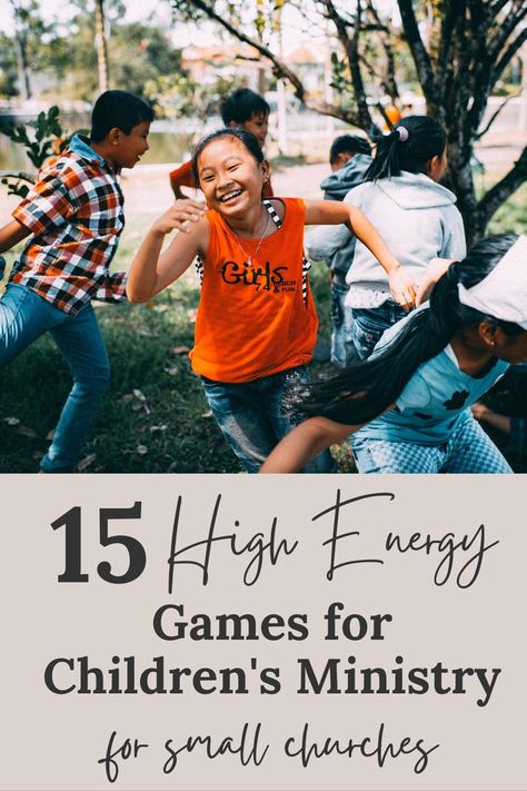 Children sometimes seem to have boundless energy and need an outlet to get those “wiggles” out. Whether at home, during the week, or at Sunday School, you don’t want to have to compete for their attention. We’ve got an answer for you! Here are 15 high-energy games to play in Sunday School. Kids Ministry Games, Childrens Ministry Games, Kids Church Games, School Games For Kids, Elementary Games, Sunday School Games, Church Games, Games To Play With Kids, Youth Games