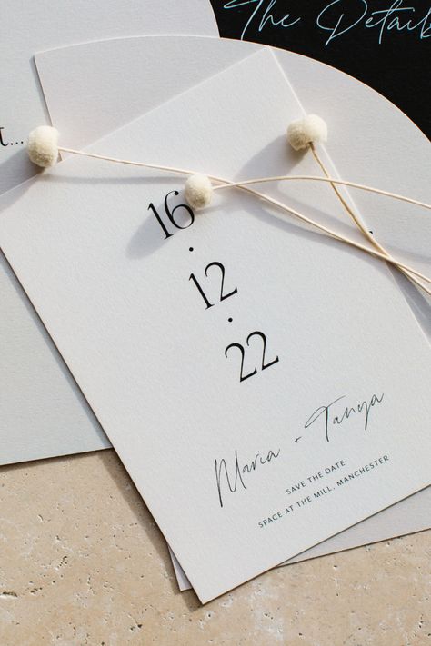 Black Save The Date, Simple Wedding Cards, Script Calligraphy, Number Date, Wedding Invitation Inspiration, Wedding Stationery Design, Wedding Invitation Card Design, Minimalist Wedding Invitations, Future Wedding Plans