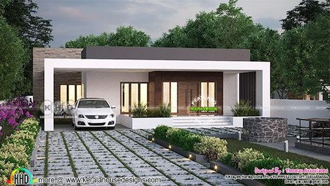 Modern box type single floor house Box Type House, Box House Design, Single Floor House Design, Kerala Home, House Outer Design, Modern Small House Design, Small House Design Exterior, Best Modern House Design, Small House Elevation Design