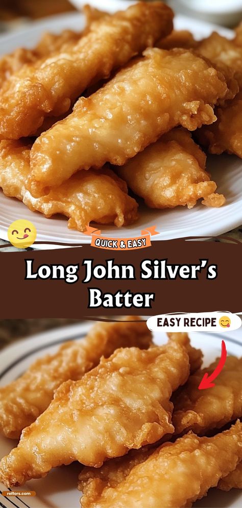 Long John Silver’s Batter Long John Silver Copycat Recipe, Best Batter For Fish, Easy Batter Recipe, Long John Silver’s Batter Recipe, Arthur Treachers Fish Recipe, Copycat Long John Silvers Fish Batter Recipe, Crispy Fish Batter Recipe Easy, Long John Silver Fish Batter Recipe, Best Fish Batter Recipe