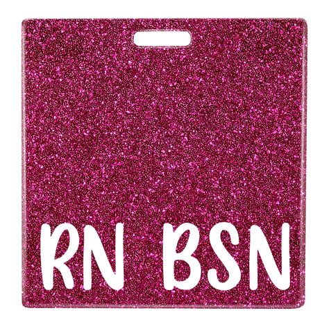 PRICES MAY VARY. 【THE PERFECT RN BSN BADGE BUDDY】The Registered Nurse Baccalaureate of Science in Nursing badge tag works best with any standard-sized horizontal ID badge. 【EXCELLENT ROLE RECOGNITION 】Clear, large, and vivid character text allows patients and coworkers to easily identify the wearer's role, even from a distance. 【HANGS IT UNDER ID BADGE】Extend about 1" below your ID badge, horizontally aligned ID card will fit perfectly to cover this badge buddy and allow for great role recogniti Nursing Accessories, Badge Buddy, Glitter Roses, Work Gifts, Nurse Badge, Registered Nurse, Id Badge, Nursing, Card Holder