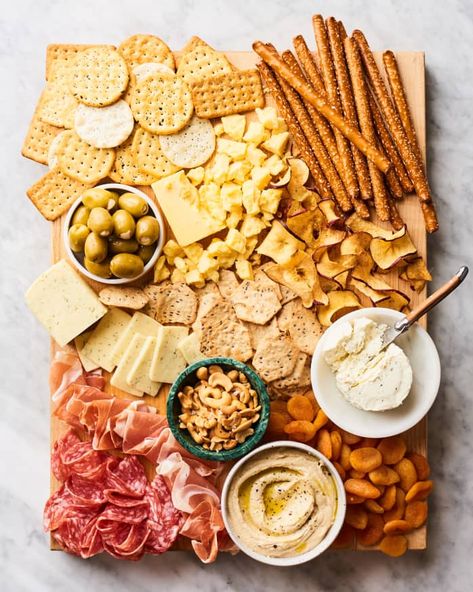 Aldi Charcuterie Board - Budget, Tips | Kitchn Aldi Charcuterie Board, Aldi Charcuterie, Dried Apple Chips, Spreadable Cheese, Charcuterie Plate, Parmesan Crisps, Boursin Cheese, Herb Cheese, Charcuterie Inspiration