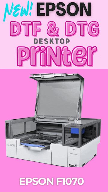 Epson F1070 DTF / DTG hybrid printer has a great desktop size, fully enclosed t shirt printer and transfer printer is geared toward beginners with it's small footprint and easy workflow. Come check out everything else you need to know about it! Dtf Printers, Shirt Printer, Small Business Help, School Newsletter, Silhouette School, T Shirt Printer, Dtf Printer, Epson Printer, T Shirt Transfers