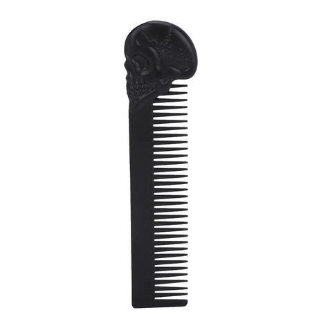 PRICES MAY VARY. PREVENT STATIC---Pocket metal comb does not generate static electricity, which is suitable for combing your hair and beard. SMOOTHING TEETH---Portable oil hair comb with smoothing and rounded teeth, will not hurt your scalp or hair, which is for you to use. STYLISH SKULL PATTERN---Pocket beard comb adopted a double sided skull pattern design, stylish and exquisite, which is a perfect your husband. ZINC ALLOY---Pocket hair comb is made of high quality zinc alloy material, firm an Beard Comb, Beard Combs, Metal Comb, Skull Pattern, Oil Hair, Static Electricity, Head Hair, Home Salon, Pocket Pattern