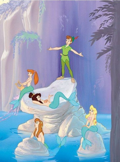 . Mermaid Lagoon, Peter Pan, Mermaid, Swimming