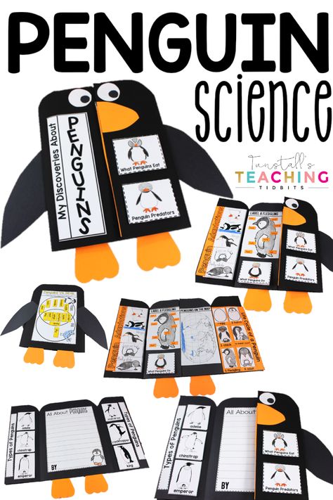 Penguin Model Project, Penguin School Project, Penguin Projects For Kids, Penguin Name Craft, Penguin Science Experiment, Mr Poppers Penguins Activities, Penguin Activities For Kids, Penguin Adaptations, Penguin Bulletin Board