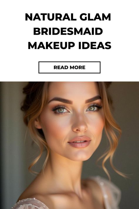 Natural Glam Bridesmaid Makeup Ideas Diy Bridesmaid Makeup, Natural Glam Bridesmaid Makeup, Bridesmaid Makeup Ideas, Glam Bridesmaid Makeup, Bridesmaid Makeup Blue Eyes, Makeup Natural Glam, Bridesmaid Makeup Natural, Fall Bridal Makeup, Glam Bridesmaid