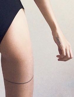 Thigh Ring Tattoo, Ring Tattoo, Ring Tattoos, Tattoos, Ring