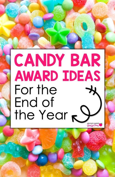 Looking for candy bar award ideas for elementary students? Find ideas for candy bar awards for students, including printable certificates, candy awards list, and end of year award ideas. Perfect end of the year awards for 2nd grade, 3rd grade, 4th grade, 5th grade, and middle school! Candy Rewards For Students Cute Ideas, Candy Rewards For Students, End Of Year Banquet Ideas, Dots Candy Saying, Classroom Candy Awards, Candy Bar Awards For Sports, Candy Awards For Sports, Candy Awards For Employees, 4h Awards Ideas