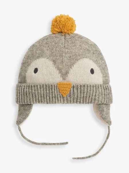 Kids Christmas Accessories, Knitting Baby Hat, Penguin Sweater, Newborn Boy Hats, Penguin Hat, Earflap Beanie, Cable Knit Hat, Baby Knitting Patterns Free, Animal Hats