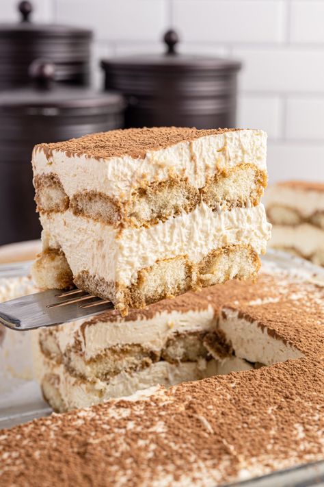 Easy Tiramisu - My Incredible Recipes Different Flavors Of Tiramisu, Easy Tiramisu Recipe Simple, Terimasu Recipe, Tiramisu Without Mascarpone, Tiramisu Cake Recipe, Easy Tiramisu, Easy Tiramisu Recipe, Box Cakes, Tiramisu Dessert