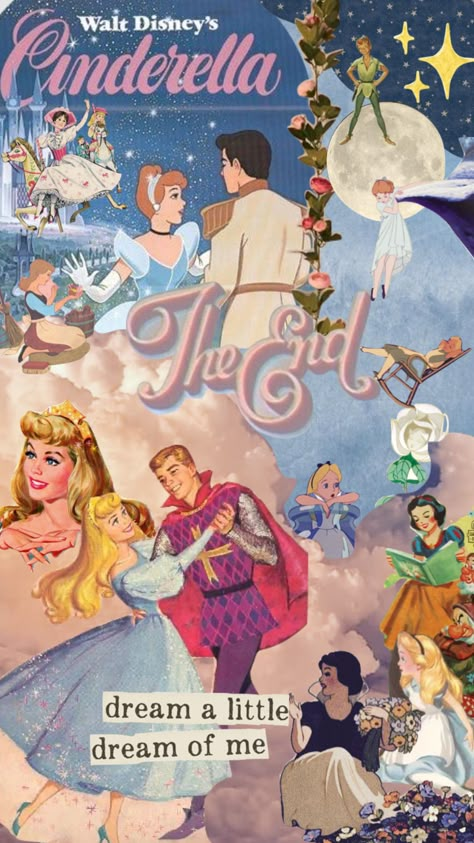 Cute Disney Posters, Disney Photo Wall Collage, Disney Classics Aesthetic, Retro Disney Wallpaper, Disney Vintage Wallpapers, Classic Disney Wallpaper, Disney Iphone Wallpaper Aesthetic, Vintage Disney Princess Aesthetic, Disney Aesthetic Collage