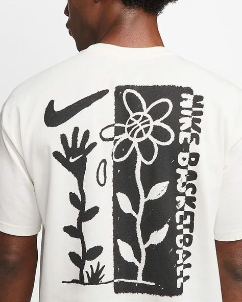 Flower Graffiti, Graffiti Flowers, Visuell Identitet, Vintage Pop, Basketball T Shirt, Shirt Design Inspiration, Shirt Nike, Graffiti Prints, Nike Basketball