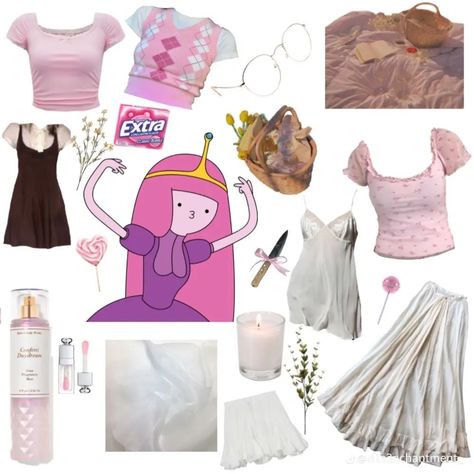 Adventure Time Inspired Outfits, Bubblegum Outfits, Adventure Time Outfits, Princess Bubblegum Outfits, Adventure Time Clothes, Enby Outfits, Couple Inspo, Marceline And Bubblegum, Adventure Time Characters