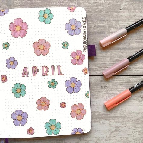 #bulletjournaling hashtag on Instagram • Photos and Videos April Bullet Journal Ideas, April Bullet Journal, Bullet Journal Month, Bullet Journal Ideas Templates, Creating A Bullet Journal, Bullet Journal Cover Page, Bullet Journal Cover Ideas, Bullet Journal Mood Tracker Ideas, Bullet Journal Notes