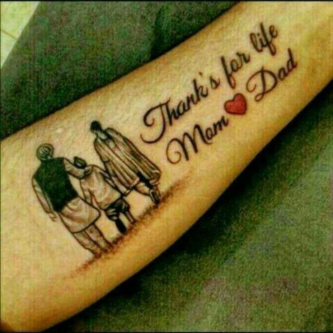 Tattoos Dedicated To Parents, Love For Parents, Punjabi Tattoo, Father Saab, Tattooed Parents, Feather Tattoo Colour, Parents Images, Mom Dad Tattoo Designs, Feel Better Quotes