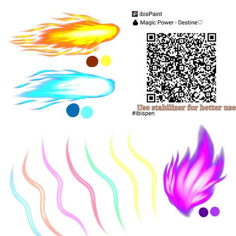 Magic Power 🔥 Ibis Paint X Brushes Qr Code Magic, Ibis Paint Brush Code Magic Power, Water Pen Ibispaint, Magic Brush Ibis Paint, Ibis Paint Brush Code Magic, Fire Brush Ibis Paint, Pinceis Ibis Paint, Gacha Magic, Code Brush