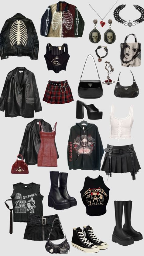 Rockstar Aesthetic Outfits, Rockstar Girlfriend, Rock Outfits, Whimsical Fashion, Alternative Outfits, Really Cute Outfits, Grunge Fashion, Grunge Outfits, Aesthetic Outfits