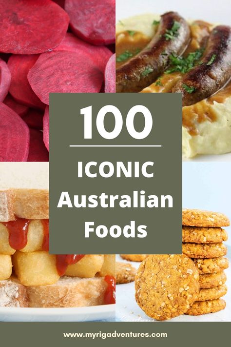 Check out these iconic Australian foods to try as you travel Australia or to add ot your bucket list! Bush tucker, snacks, meals, lollies, chocolates, breakfast and lunch dishes. #australian #food #bushtucker #vegemite #popular Australian Day Food Ideas, Australia Party Food, Australian Side Dishes, Food In Australia, Australian Recipes Traditional, Australian Meals, Aussie Snacks, Australian Foods, Preschool Travel