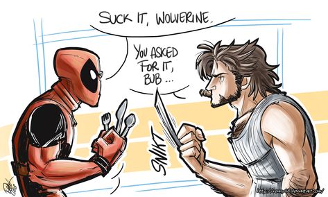 Wolverine Funny, Deadpool Y Spiderman, Deadpool Funny, Deadpool Art, Wolverine Comic, Deadpool And Wolverine, Deadpool And Spiderman, Wolverine Hugh Jackman, Logan Wolverine