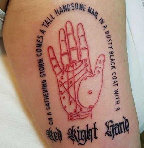 peaky blinders tattoo Red Right Hand Tattoo, By Order Of The Peaky Blinders Tattoo, Pesky Blinders Tattoo, Red Right Hand Peaky Blinders, Peaky Blinders Tattoo Ideas, Yellow Tattoo Ink, Peaky Blinders Tattoo, Green Tattoo Ink, Pink Tattoo Ink