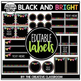 Black And Rainbow Classroom Decor, Black And Neon Classroom Theme, Chalkboard Brights Classroom Theme, Black And Bright Classroom Decor, Black And Rainbow Classroom, Chalkboard Brights Classroom, Red Classroom Decor, Creative Classroom Ideas, Neon Classroom Decor