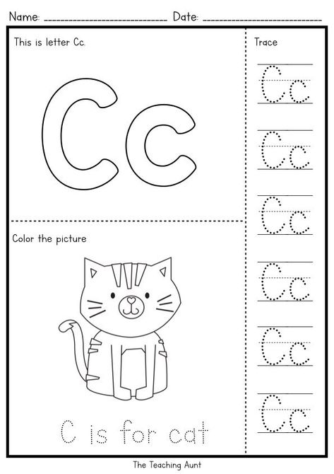 Tracing Letters Preschool Activities, The Teaching Aunt Alphabet, Preschool Worksheets Free Printables Abc, Preschool Letter A Worksheets, Free Prek Worksheets, Tracing Letters Worksheets Preschool, Tracing Worksheets Preschool Alphabet, Letter Tracing Worksheets Preschool, Trace Worksheets Preschool