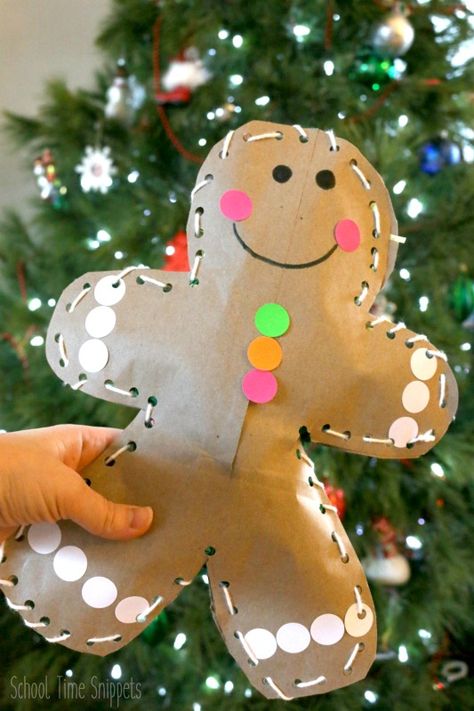 Make your own DIY Jumbo Stuffed Gingerbread Man this holiday season! This adorable gingerbread man craft is great for fine motor skills... who wouldn't want their very own giant gingerbread man?! Stuffed Gingerbread Man, Giant Gingerbread Man, Gingerbread Man Craft, Gingerbread Man Crafts, Juleverksted For Barn, Gingerbread Man Activities, Gingerbread Activities, Gingerbread Crafts, Man Crafts