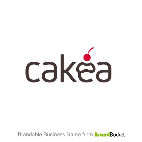 The BrandBucket business name Cakea - A scrumptious name derived from 'cake'. Cake Shop Logo Design, Logo Postres, Cake Business Names, Logo For Bakery, Logo Doce, Cupcake Logo Design, Cake Shop Design, Free Business Logo, Dessert Logo