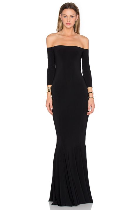 #REVOLVE Dress Fishtail, Fishtail Gown, Norma Kamali Dress, Drop Shoulder Dress, Off Shoulder Ball Gown, Elastic Dress, Off Shoulder Evening Gown, Off Shoulder Evening Dress, Tail Dress