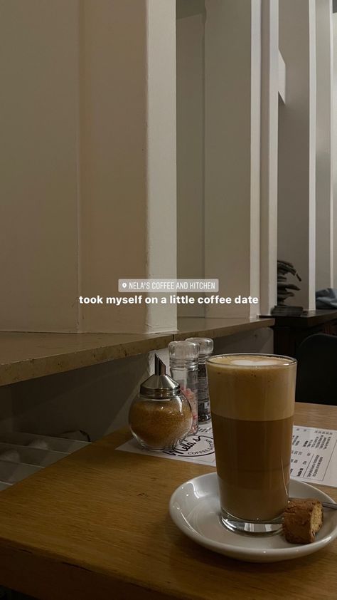 Coffee, Latte macchiato, dark colors, dark filter, sitting in cafe and drinking coffee, self care, coffee date Coffee Shop Ig Captions, Hi Story Instagram, Coffee Shop Stories Instagram, Insta Photo Ideas Coffee, Self Coffee Date Captions, Date With Myself Instagram Story, Coffee To Go Instagram Story, Caption For Coffee Shop, Coffee On The Go Aesthetic