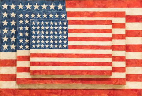 Three Flags (1958): The Story of Jasper Johns' iconic piece Jasper Jones, Neo Dada, Pop Art Artists, Avant Garde Artists, Flag Painting, Jasper Johns, Poetry Art, Flag Art, Whitney Museum