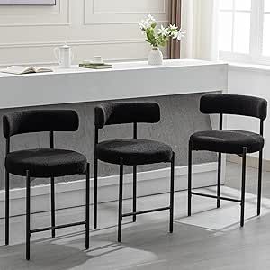 Black Kitchen Stools, Black Bar Stools Kitchen Island, Black Bar Stools Kitchen, Kitchen Island Chairs, Bar Stools For Kitchen Island, Bar Stools For Kitchen, Contemporary Counter Stools, Stools For Kitchen, Counter Stools With Backs